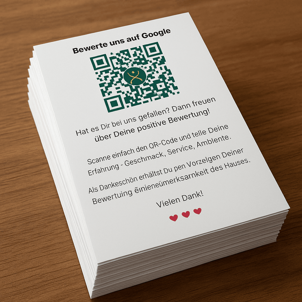 QR-Flyer-/Bewertungs-Generator Vorschau